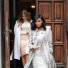 Kim et Khloé Kardashian à New York, le 10 février 2015.