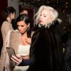 Kim Kardashian et Joyce Bonelli assistent à la soirée de lancement de l'agence Command Entertainment Group. New York, le 10 février 2015.