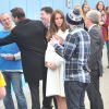 Kate Middleton, duchesse de Cambridge, enceinte de 7 mois, était le 12 février 2015 à Portsmouth pour soutenir la campagne de Sir Ben Ainslie pour la 35e Coupe de l'America (2017) ainsi que le 1851 Trust, association qui vise à attirer les jeunes vers la pratique de la voile.