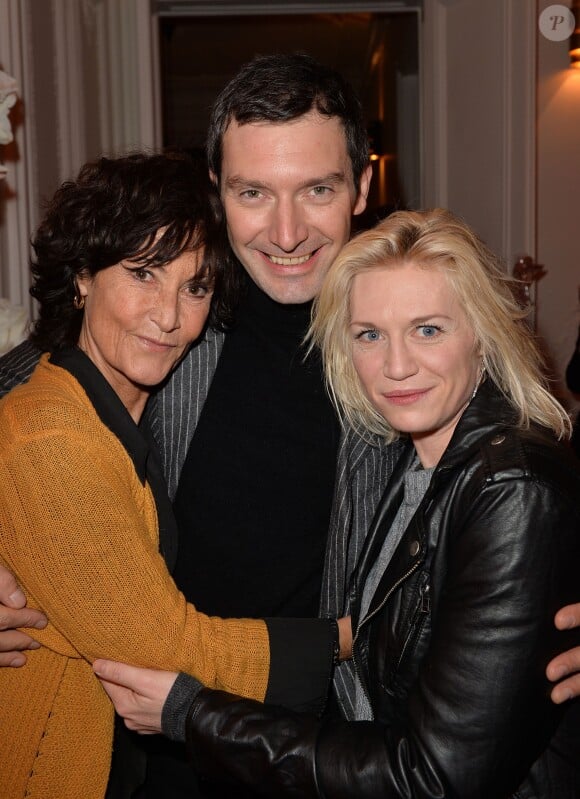 Chrystelle Labaude, Franck Sémonin et Virginie Caliari - Cocktail pour fêter le 100e épisode de la série Section de recherches et le lancement de la diffusion de la 9e saison au Pavillon Etoile à Paris, le 5 février 2015.