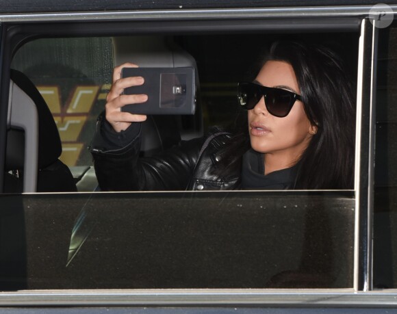 Kim Kardashian à New York le 11 février 2015 