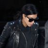 Kim Kardashian sort avec son mari Kanye West dans New York, le 11 février 2015.  