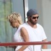 Pamela Anderson et son mari Rick Salomon sont descendus à l'hôtel Eden Roc au Cap d'Antibes, le 13 mai 2014. Le couple est venu pour participer au 67e Festival du Film de Cannes. Pamela Anderson and her husband Rick Salomon are seen at Eden Roc hotel in Cap d'Antibes, on May 13, 2014 for the 67th Cannes Film Festival.13/05/2014 - Cap d'Antibes