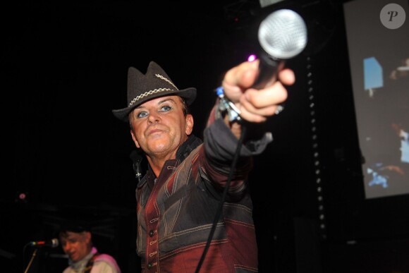 Steve Strange avec Visage à Brighton, le 21 septembre 2013.