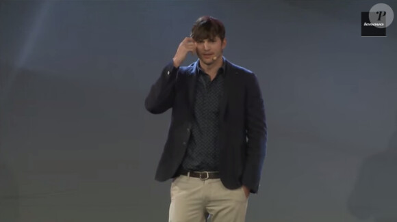 Ashton Kutcher à la conférence Tech My Way, à Sydney, le 13 février 2015. (capture d'écran)