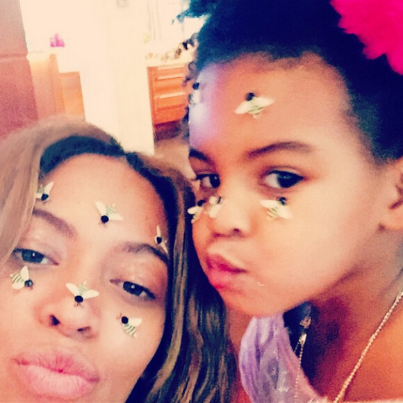 Beyoncé et sa petite Blue Ivy le 14 février 2015, pour la Saint-Valentin.