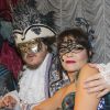 Exclusif - Le chanteur Zucchero et sa compagne Francesca Mozer - Ballet du Doge "Cupidon au pays des merveilles" à l'occasion du Carnaval de Venise le 14 février 2015.