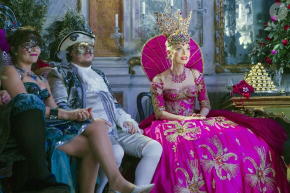 Exclusif - Mozer Francesca, le chanteur Zucchero, Antonia Sautter - Ballet du Doge "Cupidon au pays des merveilles" à l'occasion du Carnaval de Venise le 14 février 2015.
