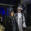 Exclusif - Le chanteur Zucchero et sa compagne Francesca Mozer - Ballet du Doge "Cupidon au pays des merveilles" à l'occasion du Carnaval de Venise le 14 février 2015.