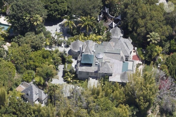 La propriété de Johnny Depp à Hollywood Hills, le 22 janvier 2013. C'est là qu'aurait eu lieu la cérémonie civile de son mariage avec Amber Heard le 3 février 2015.