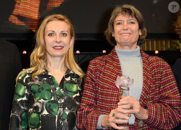 Natalie Dessay et Véronique Cayla - La 20ème cérémonie des Lauriers de la Radio et de la Télévision à l'Hôtel de ville de Paris, le 16 février 2015.