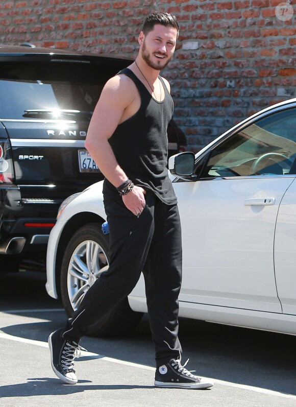 Valentin Chmerkovskiy a l'entrainement pour "Dancing With The Stars" a Hollywood, le 5 septembre 2013. 