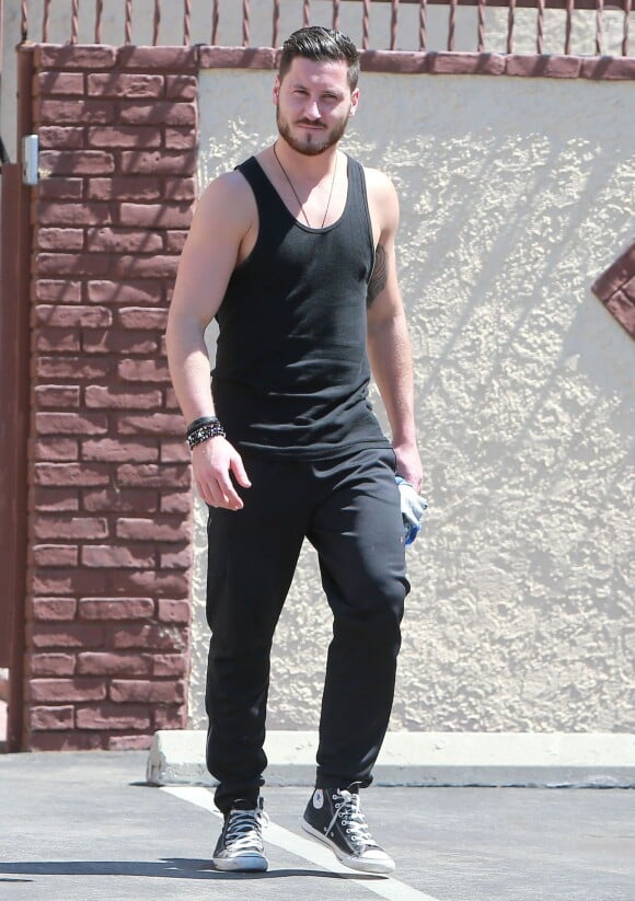 Valentin Chmerkovskiy se rend a l'entrainement pour "Dancing With The Stars" a Hollywood, le 5 septembre 2013. 
