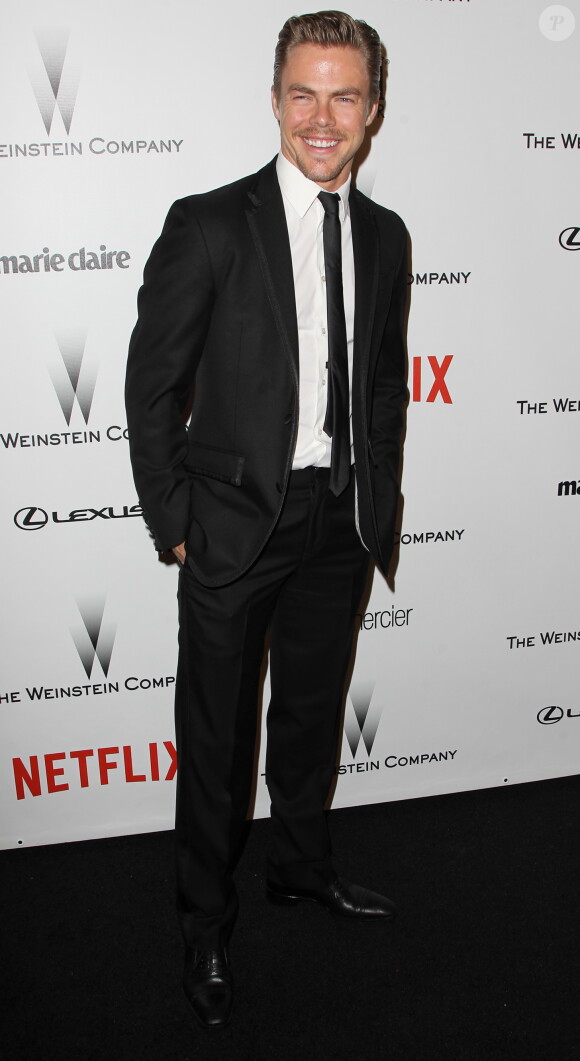 Derek Hough lors de l'after-party des Golden Globe Awards 2015 organisée par Netflix et The Weinstein Company à Beverly Hills, le 11 janvier 2015. 
