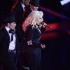 Christina Aguilera chante durant le NBA All Star Game à New York, le 15 février 2015.
