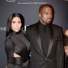 Kim Kardashian et Kanye West assistent aux BET Honors au Warner Theatre. Washington, le 24 janvier 2015.