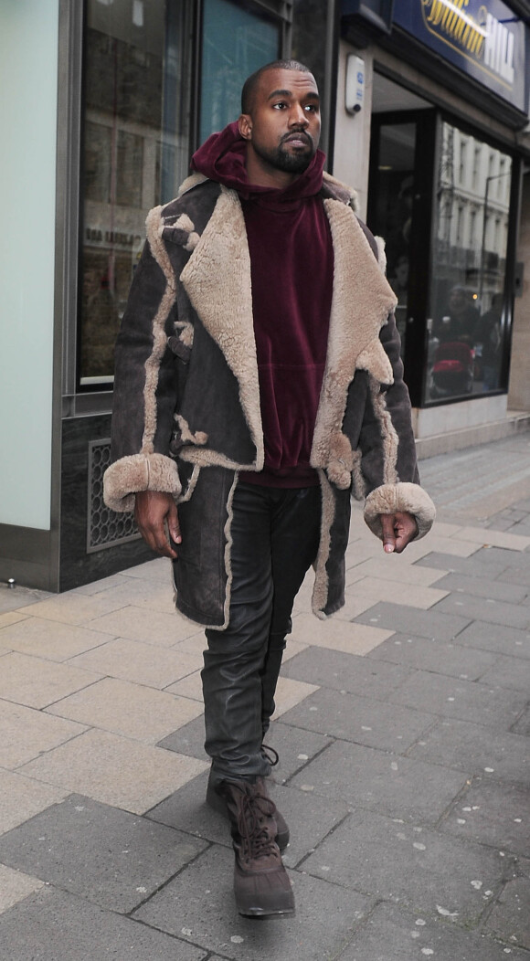 Kanye West at at London Fashion Week in London, UK, on February 22, 2015. Photo by Xposure/ABACAPRESS.COM22/02/2015 - London
