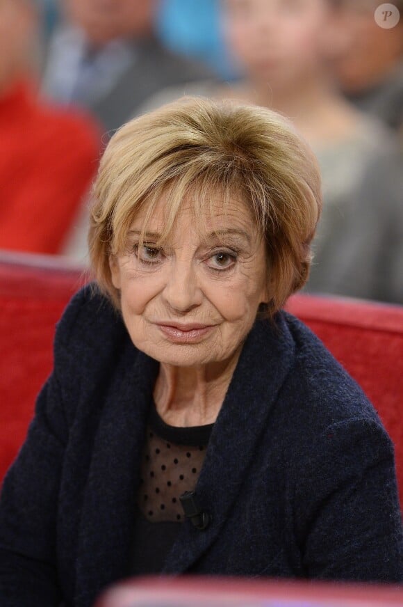 Colette Ferrat - Enregistrement de l'émission Vivement Dimanche à Paris le 25 février 2015. L'émission sera diffusée le 3 mars sur France 2. Invité principal Michel Fugain.