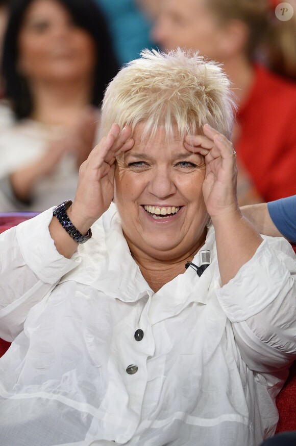 Mimie Mathy - Enregistrement de l'émission Vivement Dimanche à Paris le 25 février 2015. L'émission sera diffusée le 3 mars sur France 2. Invité principal Michel Fugain.