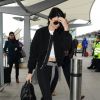 Kendall Jenner à l'aéroport d'Heathrow à Londres. Le 24 février 2015.