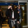 Kendall Jenner arrive à l'aéroport de Milan en provenance de Londres. Le 24 février 2015.