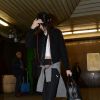 Kendall Jenner arrive à l'aéroport de Milan en provenance de Londres. Le 24 février 2015.