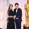 Eddie Redmayne et Hannah Bagshawe aux Oscars 2015.