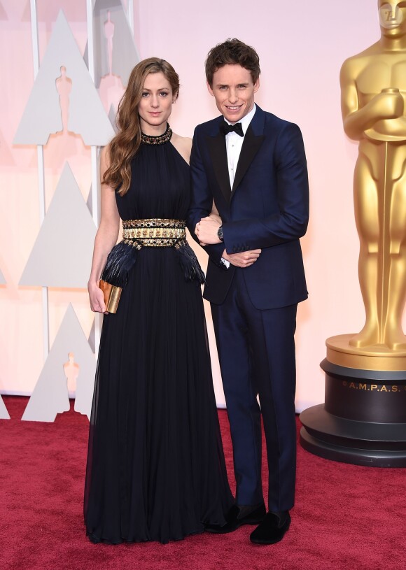 Eddie Redmayne et Hannah Bagshawe aux Oscars 2015.