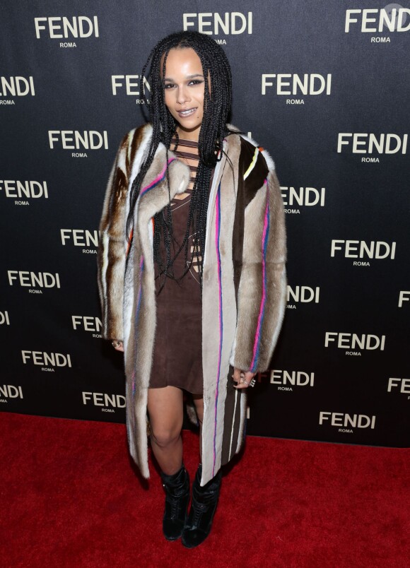 Zoë Kravitz à l'inauguration de la boutique Fendi à New York, le 13 février 2015