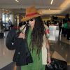 Lisa Bonet arrive à l'aéroport de LAX le 5 novembre 2014 