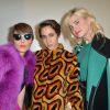 Noomi Rapace, Delfina Fendi Delettrez et Cecile Cassel assistent au défilé Fendi automne-hiver 2015-2016 à Milan. Le 26 février 2015.