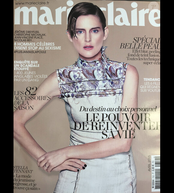 Couverture du Marie Claire d'avril 2015.