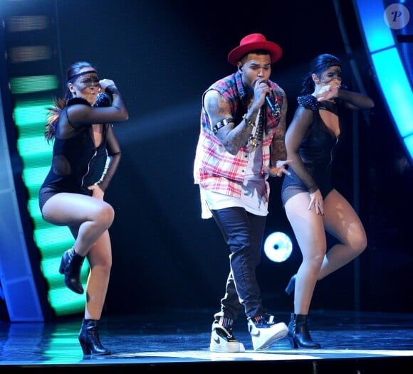 Chris Brown aux 15e Latin Grammy Awards à Las Vegas. Le 20 novembre 2014.