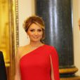  Angelica Rivera a illuminé de son charme le banquet à Buckingham... La reine Elizabeth II offrait le 3 mars 2015 un dîner d'Etat en l'honneur du président du Mexique Enrique Peña Nieto et son épouse Angelica Rivera à Buckingham Palace, lors de leur visite officielle en Grande-Bretagne. 