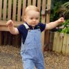 Le prince George de Cambridge au Museum d'histoire naturelle de Londres le 2 juillet 2014, à quelques jours de son premier anniversaire.