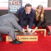 Vince Vaughn laisse ses empreintes dans le ciment hollywoodien au TCL Chinese Theater à Hollywood, le 4 mars 2015