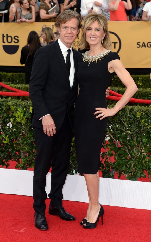 Felicity Huffman et son mari William H. Macy à la 21ème cérémonie annuelle des "Screen Actors Guild Awards" à l'auditorium "The Shrine" à Los Angeles, le 25 janvier 2015. 