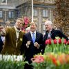 Le roi Willem-Alexander des Pays-Bas assiste à l'ouverture du 35e Jardin de Printemps à Breezand, le 4 mars 2015