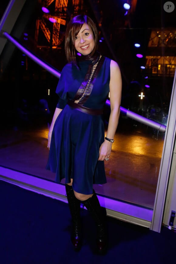 Fatima Lopes - People en front row au défilé de mode "Fatima Lopes", collection prêt-à-porter automne-hiver 2015/2016 à la Tour Eiffel, à Paris. Le 7 mars 2015