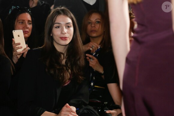 Doria Achour - People en front row au défilé de mode "Fatima Lopes", collection prêt-à-porter automne-hiver 2015/2016 à la Tour Eiffel, à Paris. Le 7 mars 2015