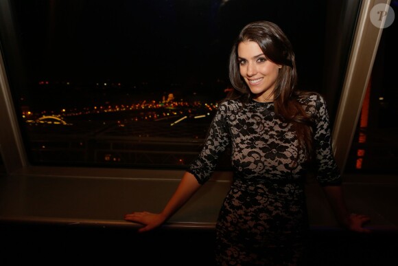 Ludivine Sagna - People en front row au défilé de mode "Fatima Lopes", collection prêt-à-porter automne-hiver 2015/2016 à la Tour Eiffel, à Paris. Le 7 mars 2015
