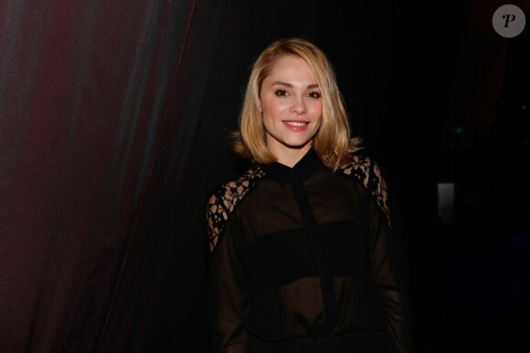 Joy Esther - People en front row au défilé de mode "Fatima Lopes", collection prêt-à-porter automne-hiver 2015/2016 à la Tour Eiffel, à Paris. Le 7 mars 2015