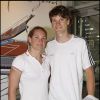 Camille Muffat et Yannick Agnel lors des internationaux de France de tennis à Roland-Garros, le 29 mai 2011