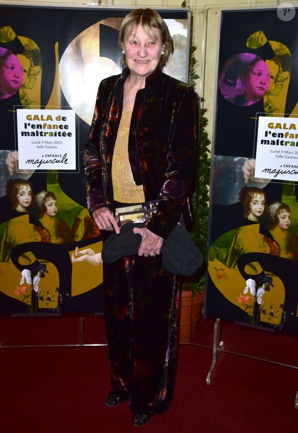 Marisa Borini (Bruni Tedeschi)  au Gala de l'enfance maltraitée à la Salle Gaveau à Paris le 9 mars 2015.