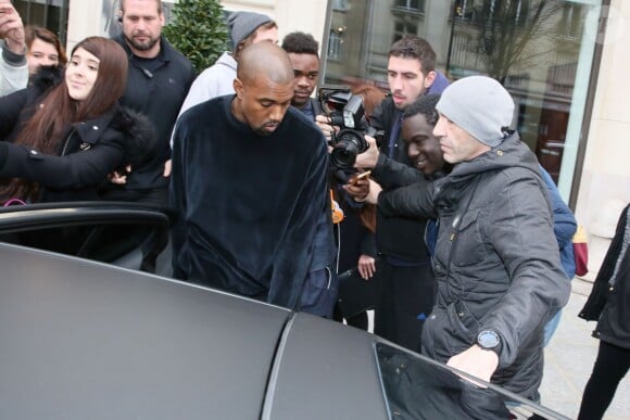 Kanye West à Paris, le 9 mars 2015.