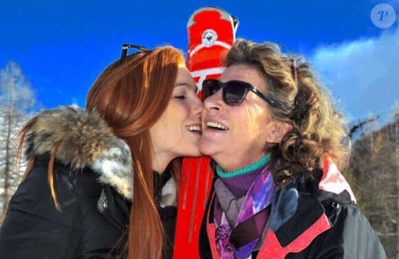 Florence Arthaud et sa fille Marie - janvier 2015