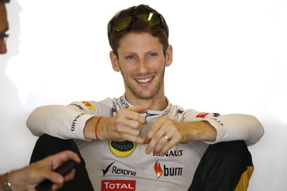 Romain Grosjean lors du Grand Prix d'Abu Dhabi aux Emirats Arabes Unis le 3 novembre 2013