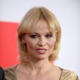  Pamela Anderson lors de l'avant-premi&egrave;re du film Gunman &agrave; Los Angeles le 12 mars 2015 