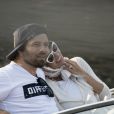  Pamela Anderson, son fils Dylan Jagger Lee, et son mari Rick Salomon se prom&egrave;nent sur le port et font un tour de bateau &agrave; Copenhague, le 29 juillet 2014. 