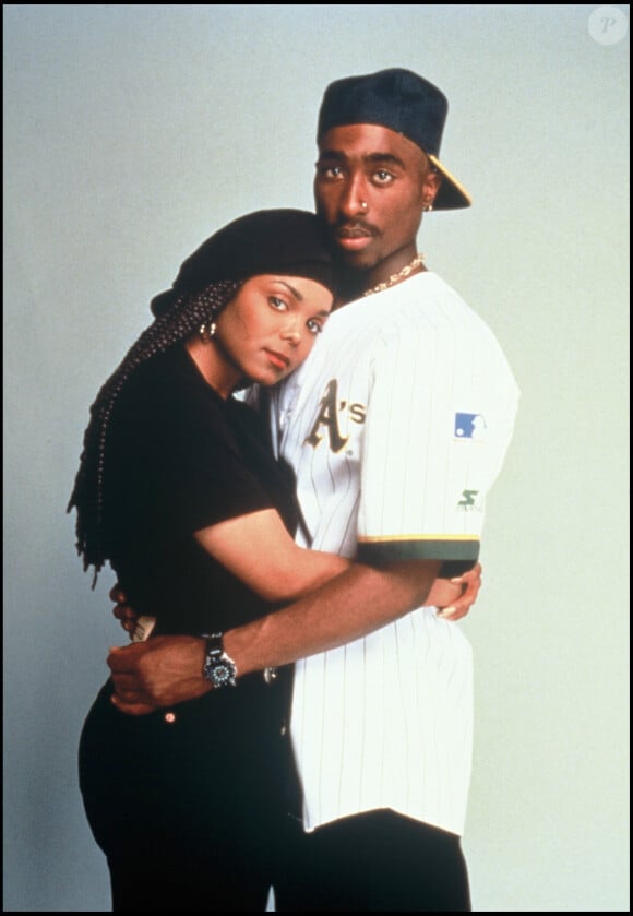 Janet Jackson et Tupac Shakur pour le film "Poetic Justice" en 1993. 